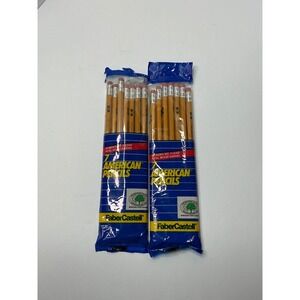 Faber Castell American Pencils No 2 Lead Bonded Real Wood Barrel‎ 14 Count